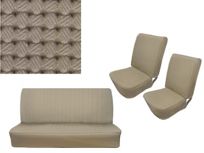 Seat upholstery beige set .58-.64